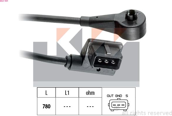 KW 453 101 - Датчик, частота обертання autozip.com.ua
