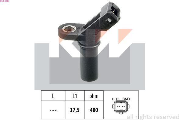 KW 453 188 - Датчик імпульсів, колінчастий вал autozip.com.ua