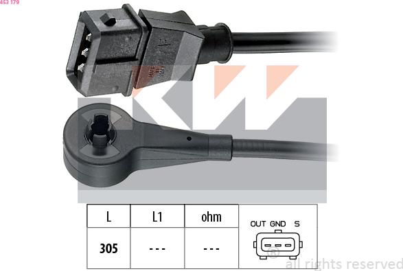 KW 453 179 - Датчик, частота обертання autozip.com.ua
