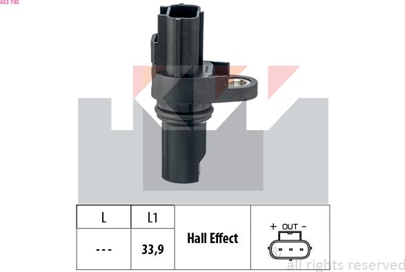 KW 453 745 - Датчик, частота обертання autozip.com.ua