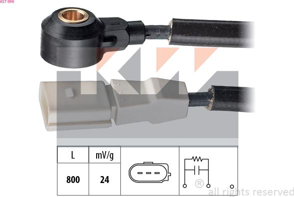 KW 457 099 - Датчик детонації autozip.com.ua