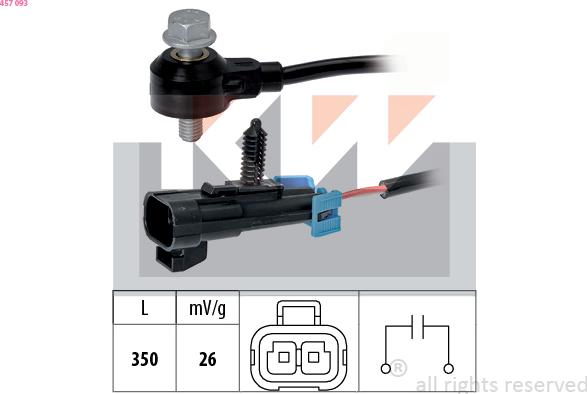KW 457 093 - Датчик детонації autozip.com.ua