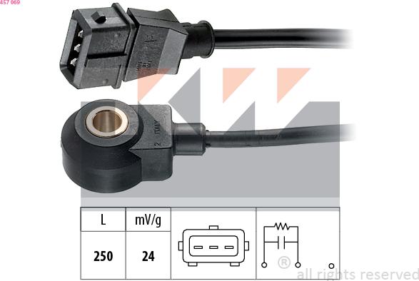KW 457 069 - Датчик детонації autozip.com.ua