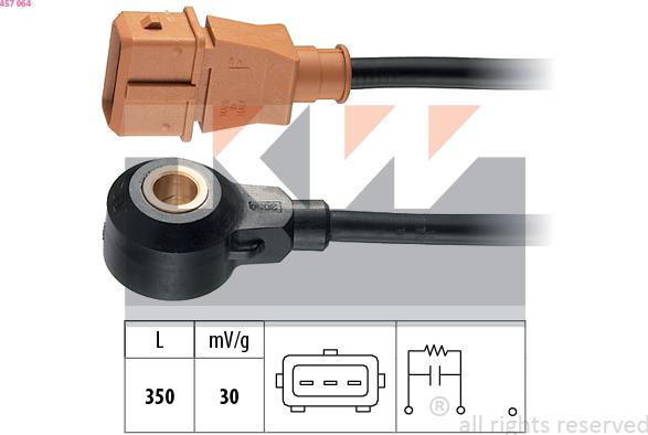 KW 457 064 - Датчик детонації autozip.com.ua