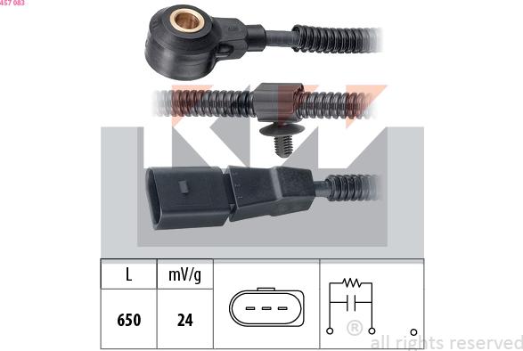 KW 457 083 - Датчик детонації autozip.com.ua