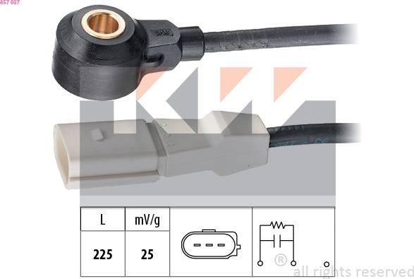 KW 457 037 - Датчик детонації autozip.com.ua