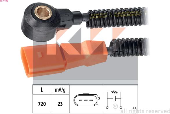 KW 457 190 - Датчик детонації autozip.com.ua