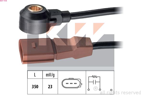 KW 457 118 - Датчик детонації autozip.com.ua