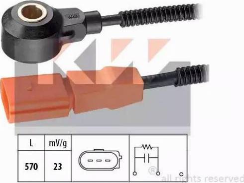 KW 457 186 - Датчик детонації autozip.com.ua