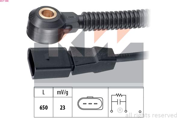 KW 457 188 - Датчик детонації autozip.com.ua