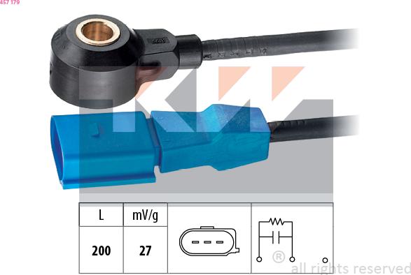 KW 457 179 - Датчик детонації autozip.com.ua
