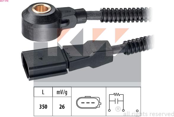 KW 457 170 - Датчик детонації autozip.com.ua
