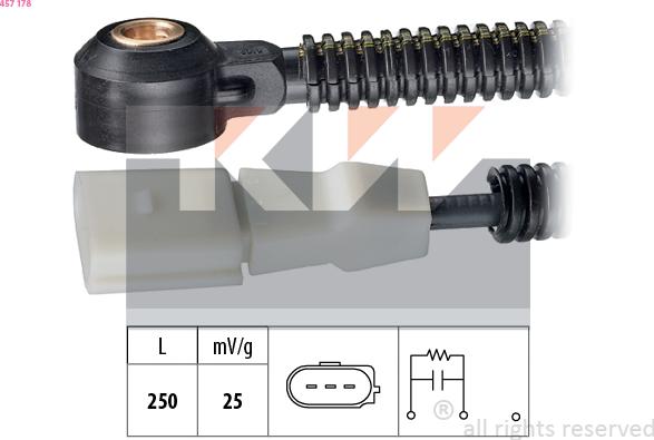 KW 457 178 - Датчик детонації autozip.com.ua
