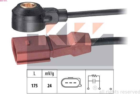 KW 457 173 - Датчик детонації autozip.com.ua
