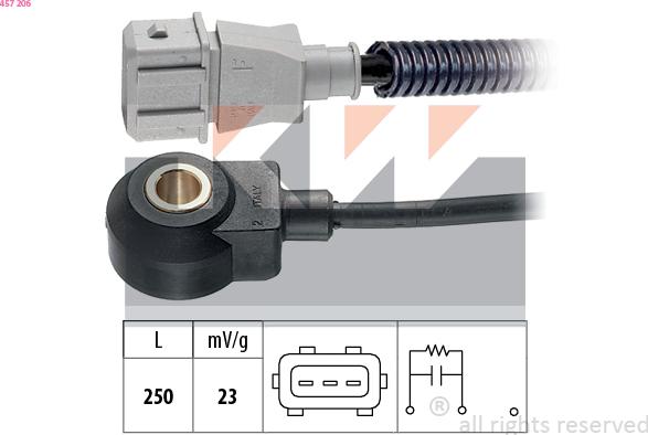 KW 457 206 - Датчик детонації autozip.com.ua