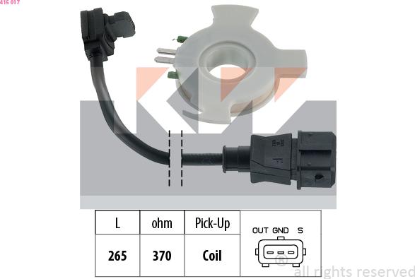 KW 415 017 - Датчик, імпульс запалювання autozip.com.ua