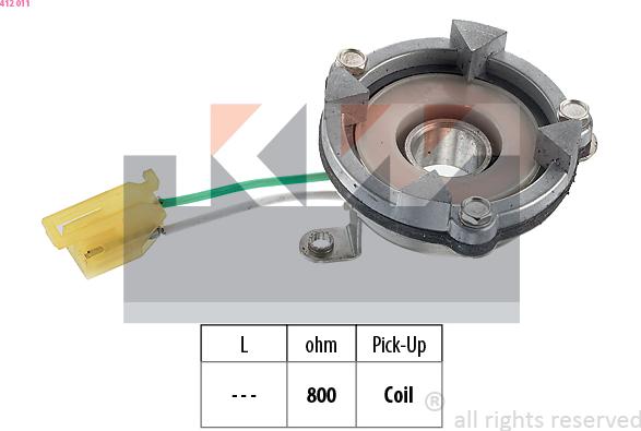 KW 412 011 - Датчик, імпульс запалювання autozip.com.ua
