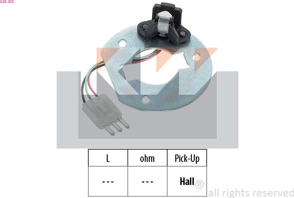 KW 428 202 - Датчик, імпульс запалювання autozip.com.ua
