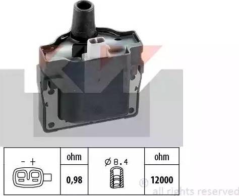 KW 470 201 - Котушка запалювання autozip.com.ua