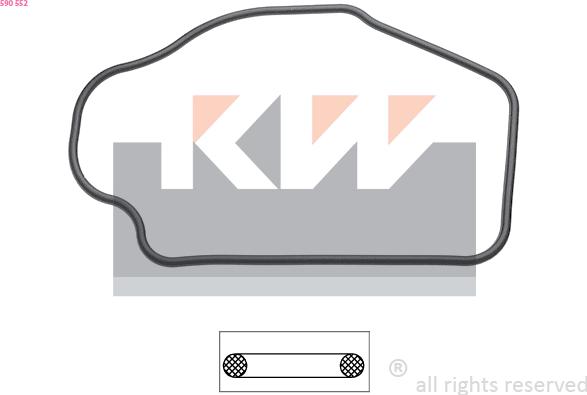 KW 590 552 - Прокладка, термостат autozip.com.ua
