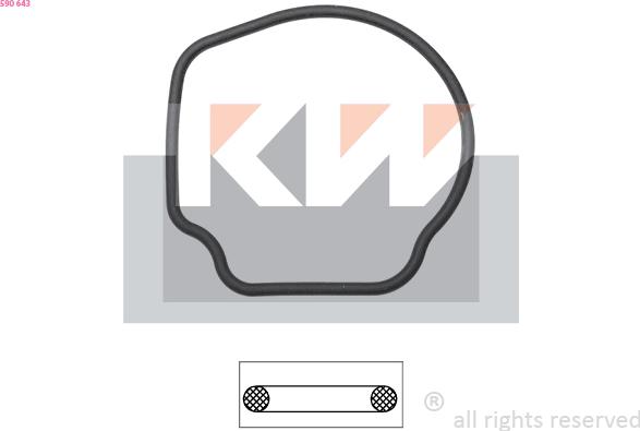 KW 590 643 - Прокладка, термостат autozip.com.ua