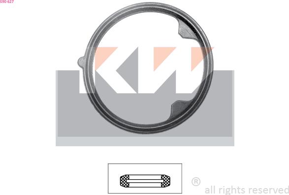 KW 590 627 - Прокладка, термостат autozip.com.ua