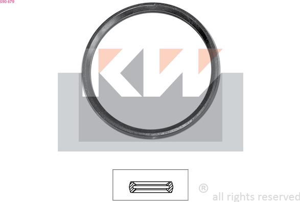 KW 590 679 - Прокладка, термостат autozip.com.ua