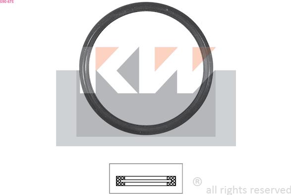 KW 590 675 - Прокладка, термостат autozip.com.ua