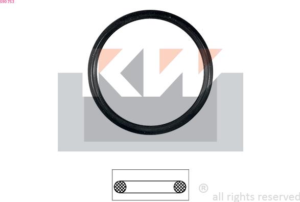 KW 590 753 - Прокладка, термостат autozip.com.ua