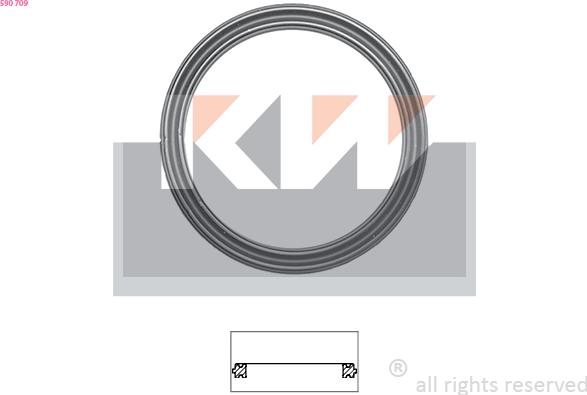 KW 590 709 - Прокладка, термостат autozip.com.ua