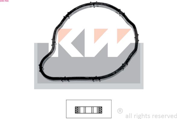 KW 590 704 - Прокладка, термостат autozip.com.ua