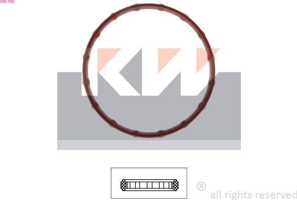 KW 590 700 - Прокладка, термостат autozip.com.ua