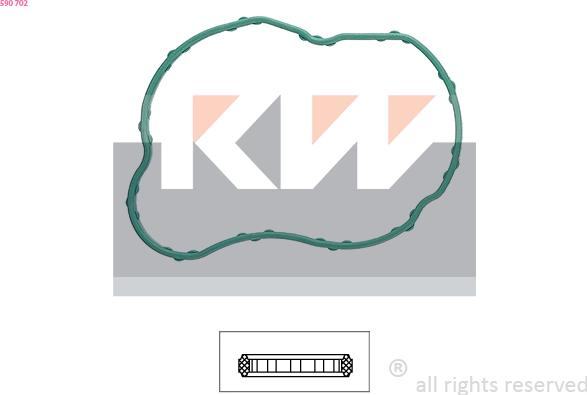 KW 590 702 - Прокладка, термостат autozip.com.ua