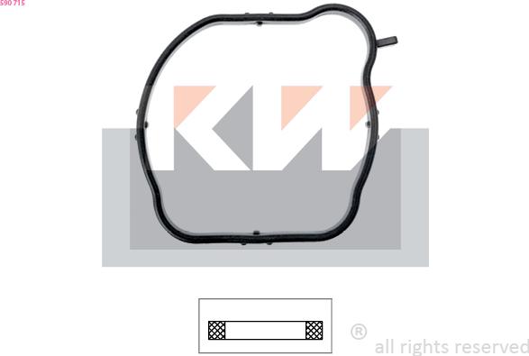 KW 590 715 - Прокладка, термостат autozip.com.ua