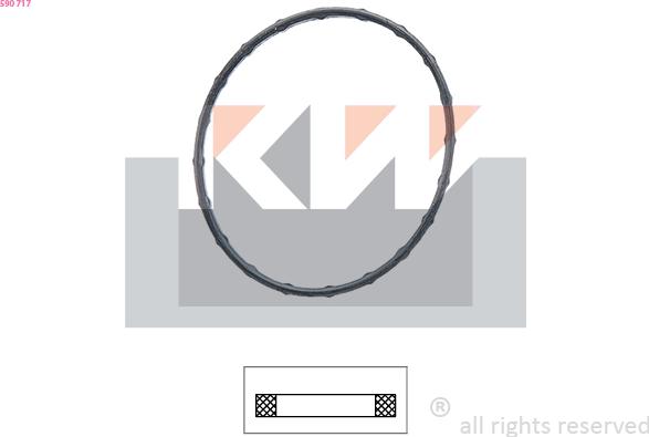 KW 590 717 - Прокладка, термостат autozip.com.ua