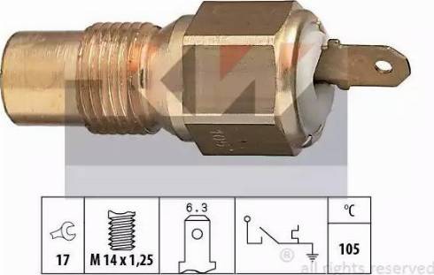 KW 540 029 - Датчик, температура охолоджуючої рідини autozip.com.ua