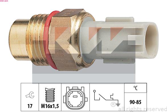 KW 550 223 - Термовимикач, вентилятор радіатора / кондиціонера autozip.com.ua