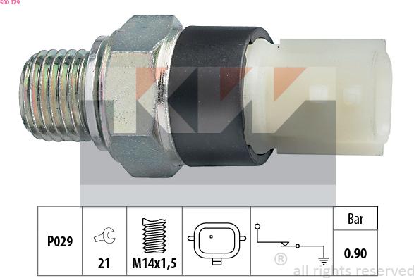 KW 500 179 - Датчик, тиск масла autozip.com.ua