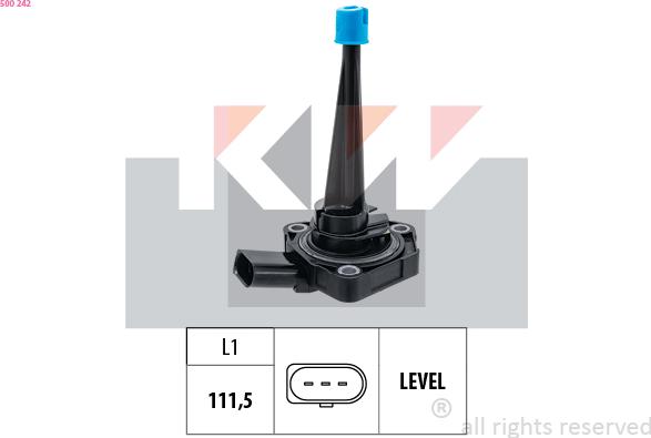 KW 500 242 - Датчик, рівень моторного масла autozip.com.ua
