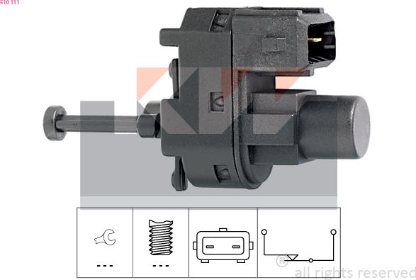 KW 510 111 - Вимикач ліхтаря сигналу гальмування autozip.com.ua