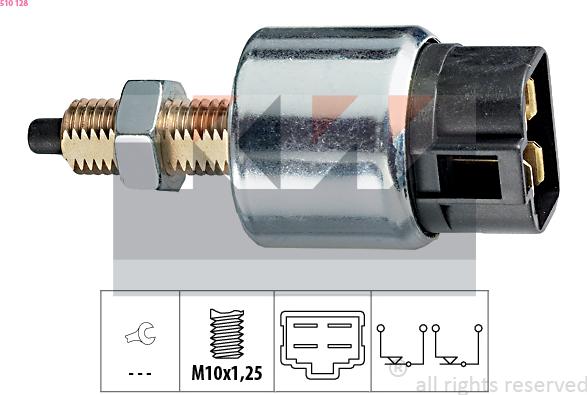 KW 510 128 - Вимикач ліхтаря сигналу гальмування autozip.com.ua