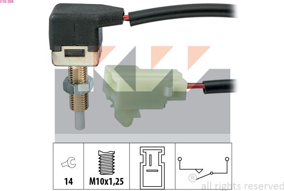 KW 510 298 - Вимикач, привід зчеплення (Tempomat) autozip.com.ua