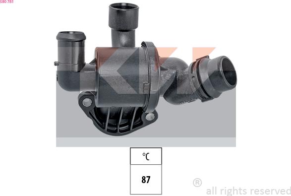 KW 580 781 - Термостат, охолоджуюча рідина autozip.com.ua