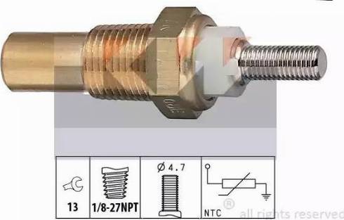 KW 530 010 - Датчик, температура охолоджуючої рідини autozip.com.ua