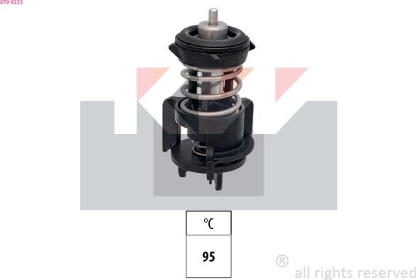 KW 579 922S - Термостат, охолоджуюча рідина autozip.com.ua