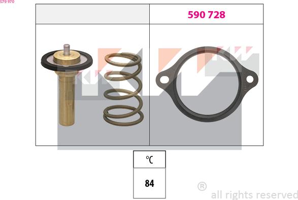 KW 579 970 - Термостат, охолоджуюча рідина autozip.com.ua