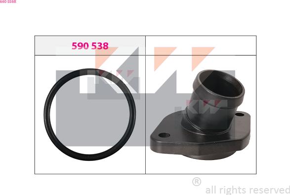 KW 660 556R - Фланець охолоджуючої рідини autozip.com.ua