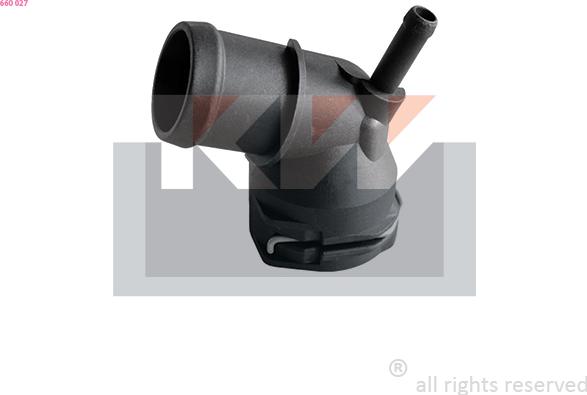 KW 660 027 - Фланець охолоджуючої рідини autozip.com.ua
