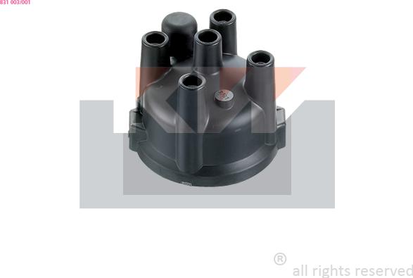 KW 831 003/001 - Кришка розподільника запалювання autozip.com.ua