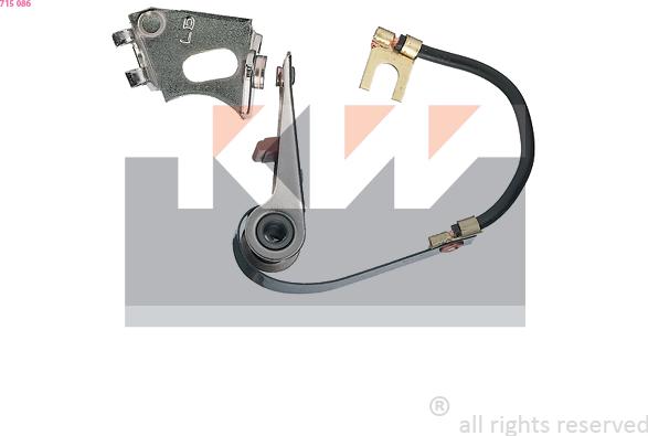 KW 715 086 - Контактна група, розподільник запалювання autozip.com.ua